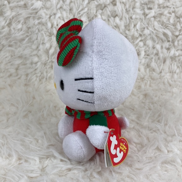 Sanrio Ty Hello Kitty Christmas Hello Kitty Plush Stuffed Animal Toy 6” - Picture 5 of 11